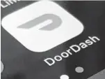  ?? AP FILE ?? DoorDash is planning to sell its stock to the public, capitalizi­ng on the growing trend of consumers embracing app-based deliveries during the pandemic.