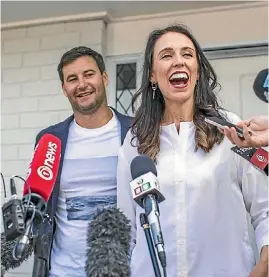  ?? JASON DORDAY/STUFF ?? These are exciting times for Jacinda Ardern and Clarke Gayford, but, says Oscar Kightley, no less exciting for the rest of us.