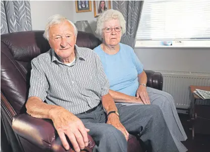  ?? Picture: Chris Austin. ?? Arthur and Moira Sivewright say a part of their independen­ce has been taken away.