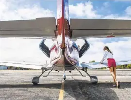  ?? Nick Agro For The Times ?? JESSICA MAH says concentrat­ing on f lying a plane takes her mind off work. “In the cockpit I’m thinking about how to not kill myself,” she says.