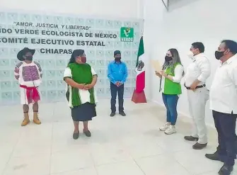  ?? Abanderada del PVEM busca gobernar San Juan /ISAI LOPEZ /EL HERALDO DE CHIAPAS ?? Martha López,