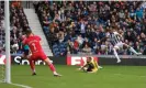  ?? Couzens/WBA/West Bromwich Albion FC/Getty Images ?? Brandon Thomas-Asante began the comeback for West Brom with a fine strike inside Watford’s near post. Photograph: Malcolm