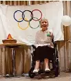  ??  ?? An OAP ‘ athlete’ in action