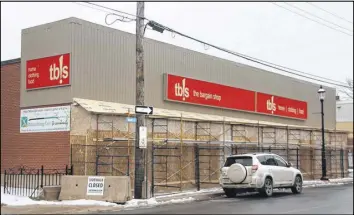  ?? LYNN CURWIN/TRURO NEWS ?? Things are taking shape behind the walls of the former Bargain Shop. The Colchester-east Hants CMHA will be moving into the Prince Street building once renovation­s are completed.