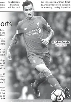  ?? AFP PHOTO ?? Philippe Coutinho