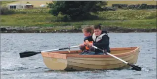  ??  ?? Emma and Stuart MacLachlan competing in the regatta.