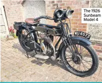  ??  ?? The 1926 Sunbeam Model 4