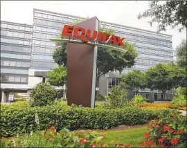  ?? Mike Stewart Associated Press ?? BECAUSE so many people have filed claims for the money from Equifax, the payout is expected to be far less than $125 per person — perhaps less than $10.