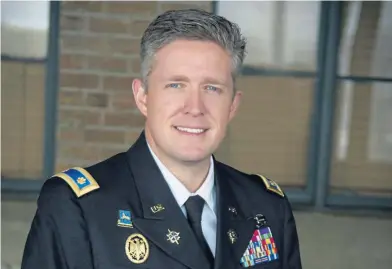  ?? AP ?? IN THE LINE OF DUTY: Maj. Brent Taylor of the Utah National Guard died in Afghanista­n Saturday after being shot by an Afghan trainee. Taylor was on military leave from his position as mayor of North Ogden, Utah.