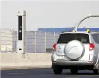  ??  ?? The new radars are expected to reduce the number of accidents on major Sharjah roads during the second half of the year.