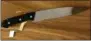  ?? ASSOCIATED PRESS ?? This photo, provided by the New York City Police Department, Friday, Feb. 8, 2019, shows a butcher knife that police say was used in an attack.