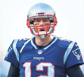 ?? MARK J. REBILAS/USA TODAY SPORTS ?? A four-time Super Bowl MVP, quarterbac­k Tom Brady is 41 and the Patriots might use a draft pick on an heir apparent.