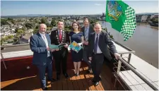  ??  ?? Dr Pat Daly, director of economic developmen­t and planning for Limerick City and County Council; James Collins, mayor of the City and County of Limerick; Ciara Morley, senior consultant with EY-DKM; Neil Gibson, chief economist, EY Ireland; and Michel...