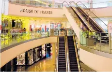  ??  ?? ‘Anchor tenants’ such as House of Fraser are under threat