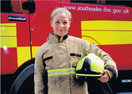  ?? RICHARD WILLIAMS ?? Trainee firefighte­r 36-year-old Victoria Brailsford