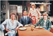  ??  ?? From left, Andrew Hall, Geoffrey Palmer, Wendy Craig and Nicholas Lyndhurst starred in
Butterflie­s, written by Carla Lane, who would go on to write the Baftanomin­ated comedy Bread