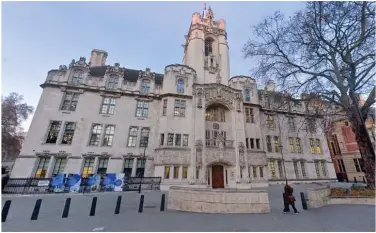  ?? ?? The UK Supreme Court in London