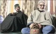  ?? Shuaib Masoodi ?? Hussain Fazli’s father in Srinagar on Friday.