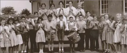  ??  ?? The Gusserane School Band 1963/64.