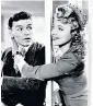  ??  ?? Anne Jeffreys with Frank Sinatra in Step Lively, 1944