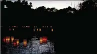  ?? BRIANNA SOUKUP / THE PALM BEACH POST ?? Lanterns begin to float into the middle of the lake at the 2015 Lantern Festival at the Morikami Museum and Japanese Gardens. The annual celebratio­n returns to the Delray Beach gardens today.