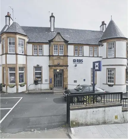  ??  ?? 0 The RBS branch at Kyle of Lochalsh is one of the 62 scheduled for closure this year
