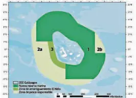  ??  ?? kUna nueva reserva marina y varias áreas de ordenamien­to pesquero son parte de la propuesta de colectivos ambientale­s para aumentar la protección de Galápagos.