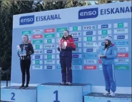  ??  ?? ■ Amelia Coltman finished well clear at the top of the rankings and took the championsh­ip crown in Altenberg, Germany after collecting two gold, two bronze and a silver across the past two months.