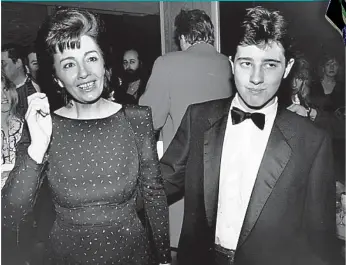  ??  ?? Christine Keeler with her then 17-year-old son Seymour Platt at the Odeon in Leicester