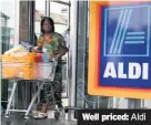  ??  ?? Well priced: Aldi