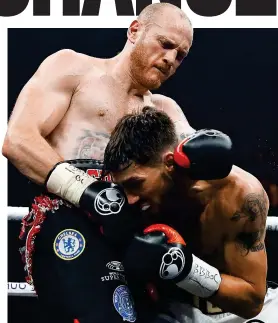  ?? REUTERS ?? Class above: George Groves overpowers Jamie Cox (right)