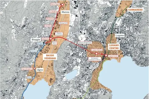  ??  ?? È decisament­e contestata la soppressio­ne della linea verso la stazione Ffs di Lugano