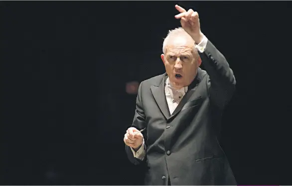  ?? POSTMEDIA FILES ?? This will be Bramwell Tovey’s last season as VSO music director, as he will move on to a position in Boston.