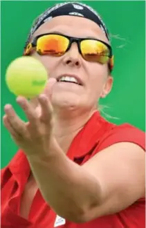  ?? © belga ?? Flipkens neemt het nu op tegen de Duitse Laura Siegemund, nummer 32 van de wereld.