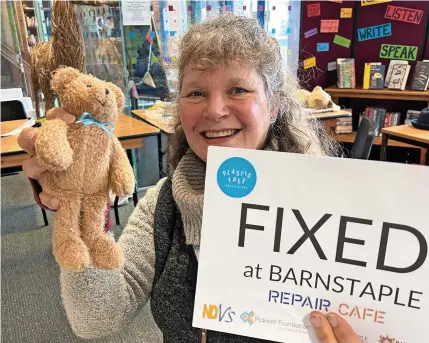  ?? ?? »Plastic Free North Devon runs five repair cafes helping people to reduce waste