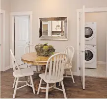  ?? LOGEL HOMES ?? The dining area in the Jackson show suite at Auburn Rise.