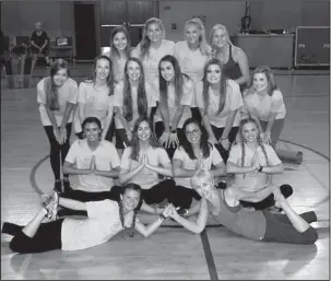  ?? Submitted photo ?? YOGA CLASS: Hot Springs Debutantes posed after participat­ing in “Yoga as Awareness for Cancer” class.