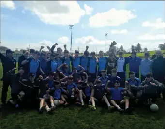  ??  ?? Summerhill’s Juvenile team celebrate after winning the Connacht championsh­ip with St Jarlath’s.