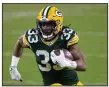  ?? (AP/Jeffrey Phelps) ?? Running back Aaron Jones is a possible candidate to be given the franchise tag by the Green Bay Packers this offseason.