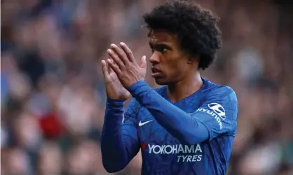  ??  ?? Willian won the Premier League twice during his seven years at Stamford Bridge. Photograph: Adam Davy/PA