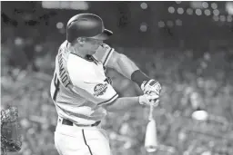  ?? GETTY IMAGES ?? The Diamondbac­ks’ Paul Goldschmid­t bats against the American League during 89th MLB All-Star Game in Washington.