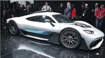  ?? — DEREK MCNAUGHTON/DRIVING.CA ?? Buyers of the limited edition Mercedes-AMG Project One car will face legal consequenc­es if they sell before a minimum period.