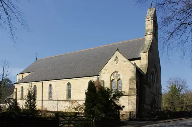  ??  ?? The church on a bright winter’s day