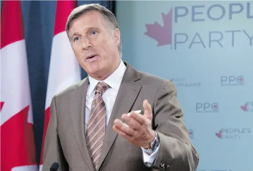  ?? ADRIAN WYLD / THE CANADIAN PRESS ?? There’s a market for what Maxime Bernier is pitching, particular­ly in conservati­ve circles, Andrew Coyne writes.