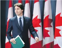  ??  ?? Prime Minister Justin Trudeau still promises balanced books.