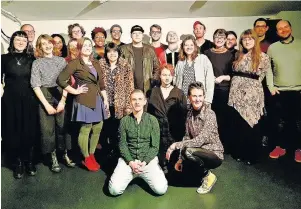  ?? Four of Edge Hill’s creative writing students travelled to London to read poetry at The Enemies Project’s annual University Camarade ??