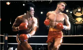  ?? ?? Sylvester Stallone and Dolph Lundgren in Rocky IV: Rocky vs Drago Photograph: United Artists/Allstar