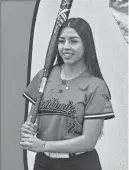  ?? PROVIDED BY JOEL PRESTON ?? Ariana Camacho leads the Glendale High School softball team in batting average, on-base percentage and slugging percentage, and is the top hitter in the division as well as the No. 3 hitter in all of 5A.