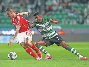  ?? ?? Matheus Reis jogou pela última vez no dérbi da liga com o Benfica