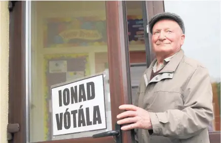  ?? Photos / AP ?? Voters were out early in Knock, in County Mayo, for the referendum on whether to repeal Ireland’s anti-abortion laws.